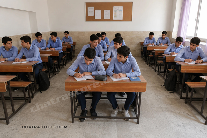 ابعاد استاندارد میز و نیمکت متوسطه دوم